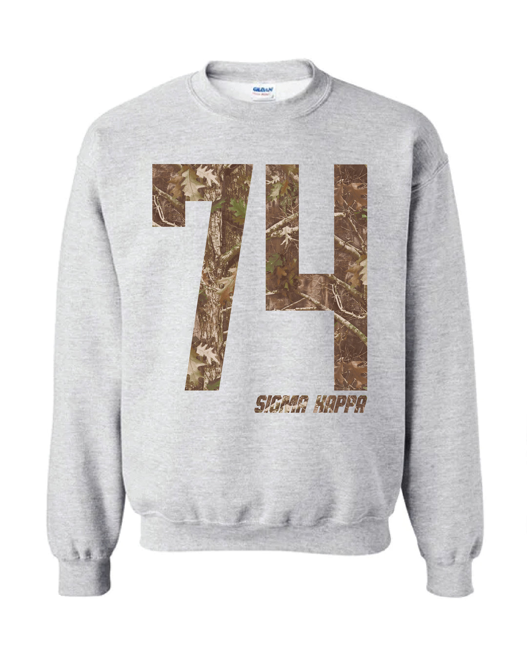 Sigma Kappa Camo Est Year Crewneck
