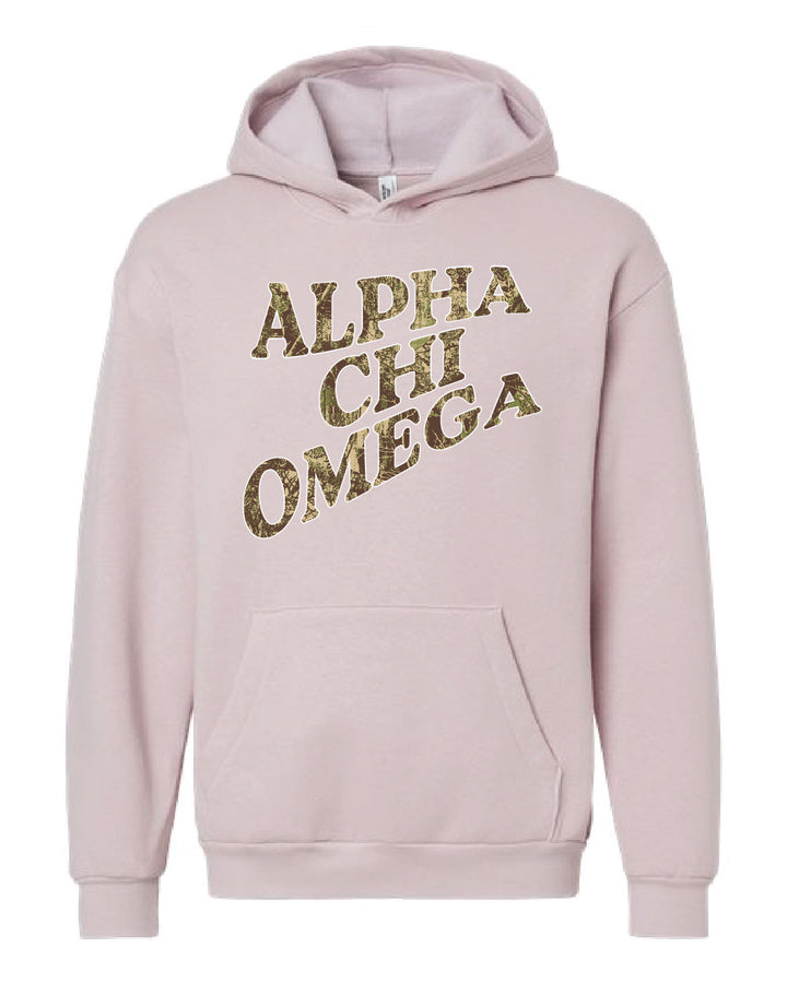 Camo Letter Sorority Hoodie