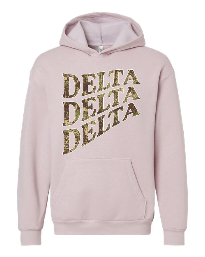 Camo Letter Sorority Hoodie