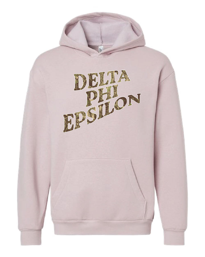 Camo Letter Sorority Hoodie