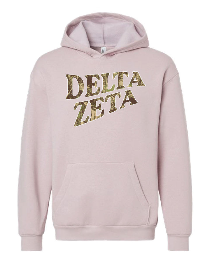 Camo Letter Sorority Hoodie