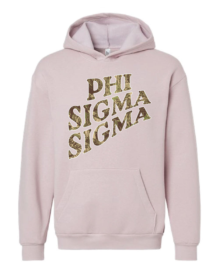 Camo Letter Sorority Hoodie