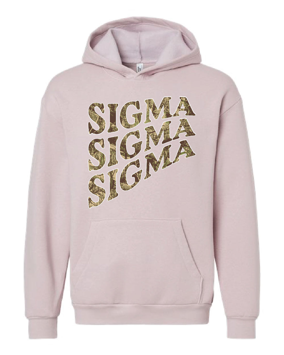 Camo Letter Sorority Hoodie