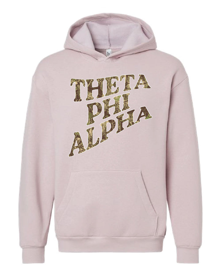 Camo Letter Sorority Hoodie