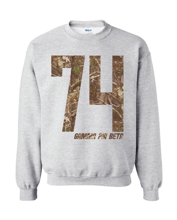 Gamma Phi Beta Camo Est Year Crewneck