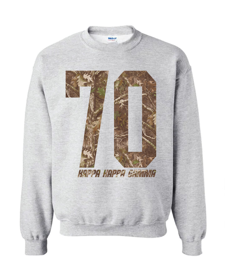 Kappa Kappa Gamma Camo Est Year Crewneck