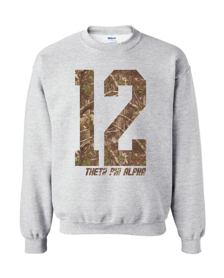 Theta Phi Alpha Camo Est Year Crewneck