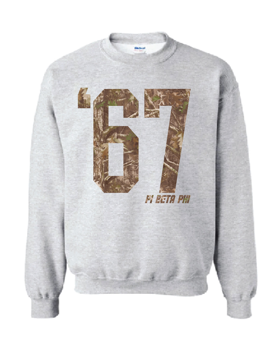 Camo Est Year Sorority Crewneck