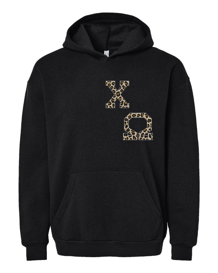 Cheetah Letters Sorority Hoodie - 2XL - 3XL