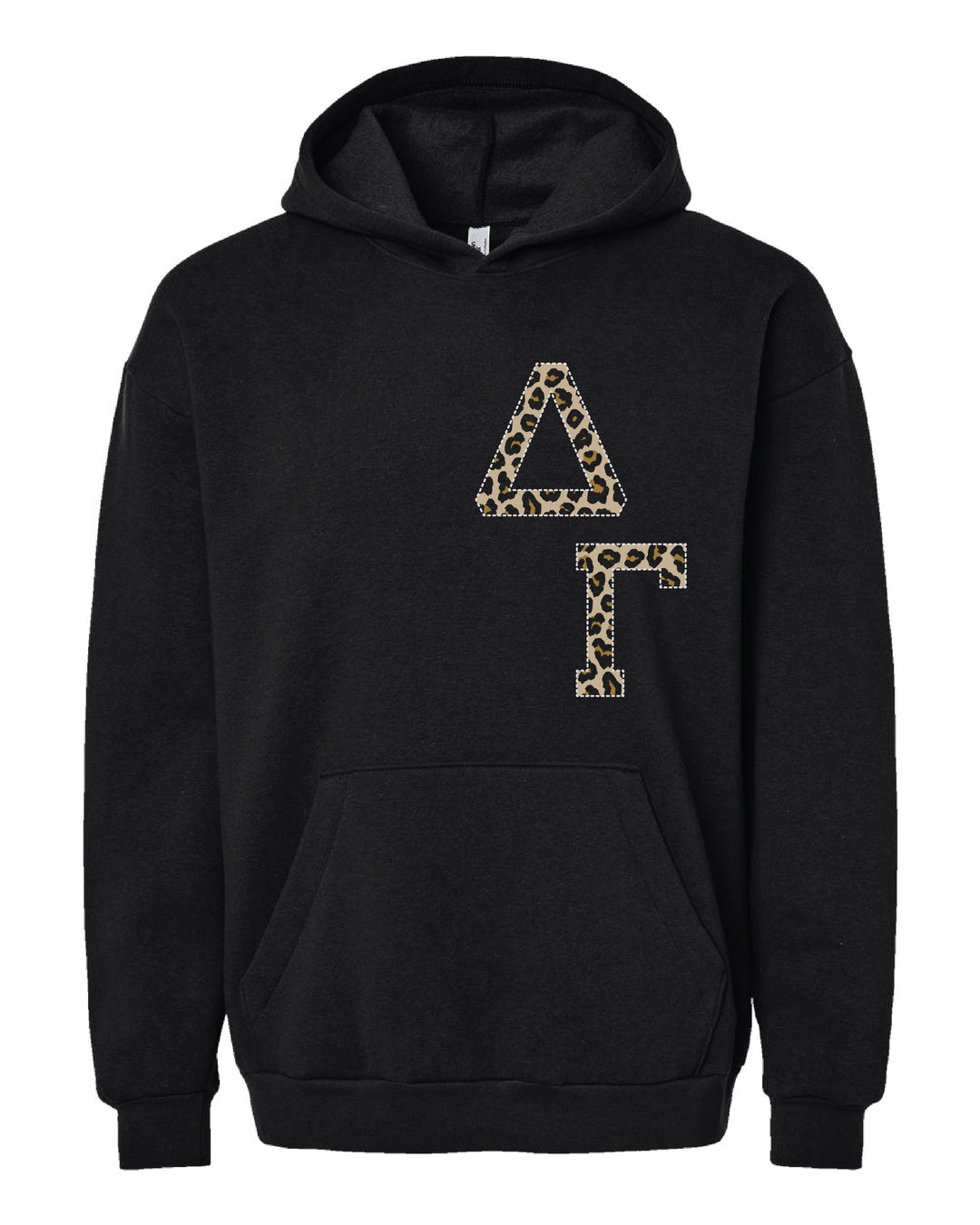 Cheetah Letters Sorority Hoodie - 2XL - 3XL