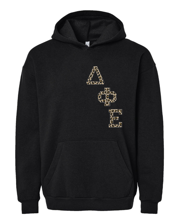 Cheetah Letters Sorority Hoodie