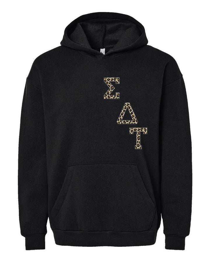 Cheetah Letters Sorority Hoodie