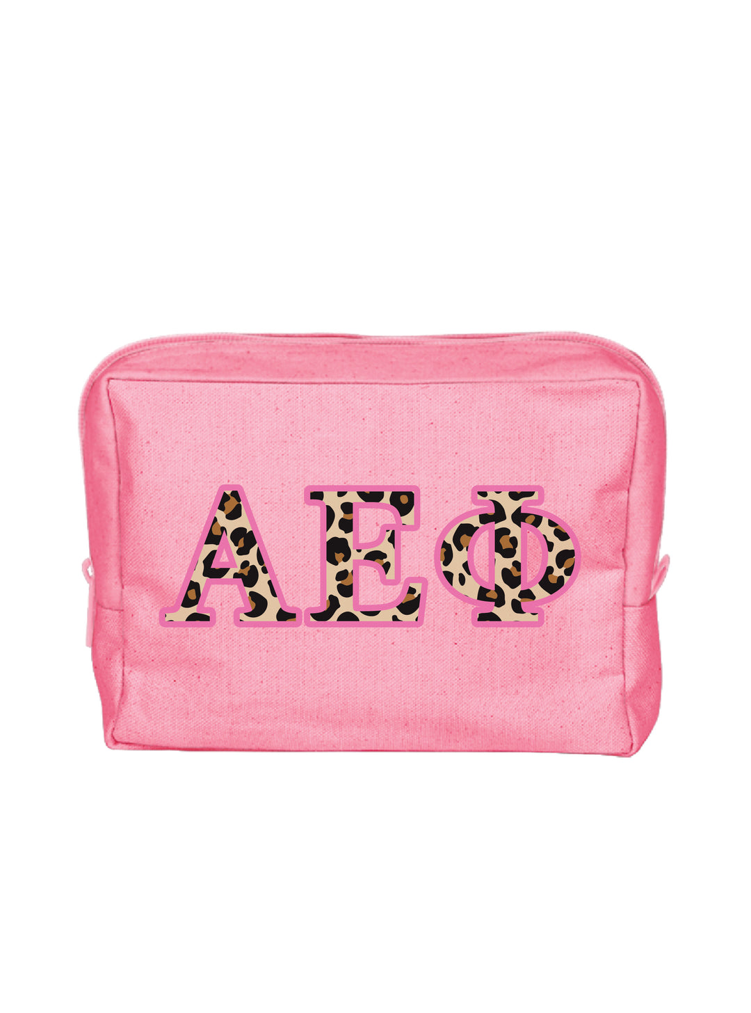 Cheetah Letters Sorority Make-Up Pouch