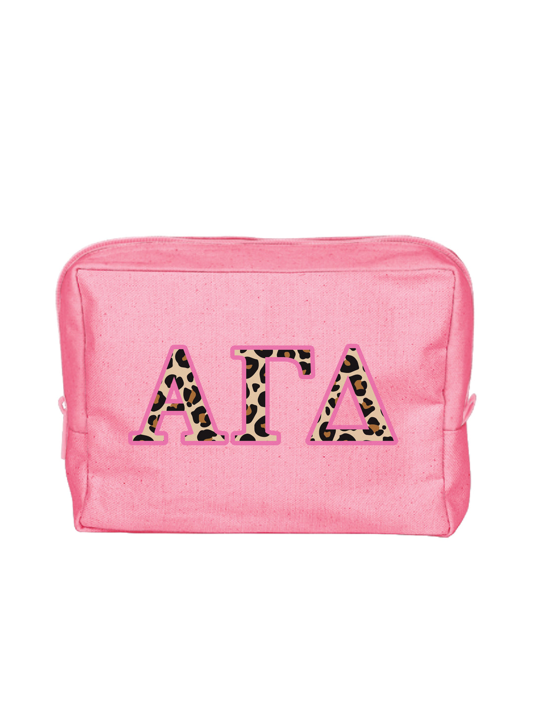 Cheetah Letters Sorority Make-Up Pouch