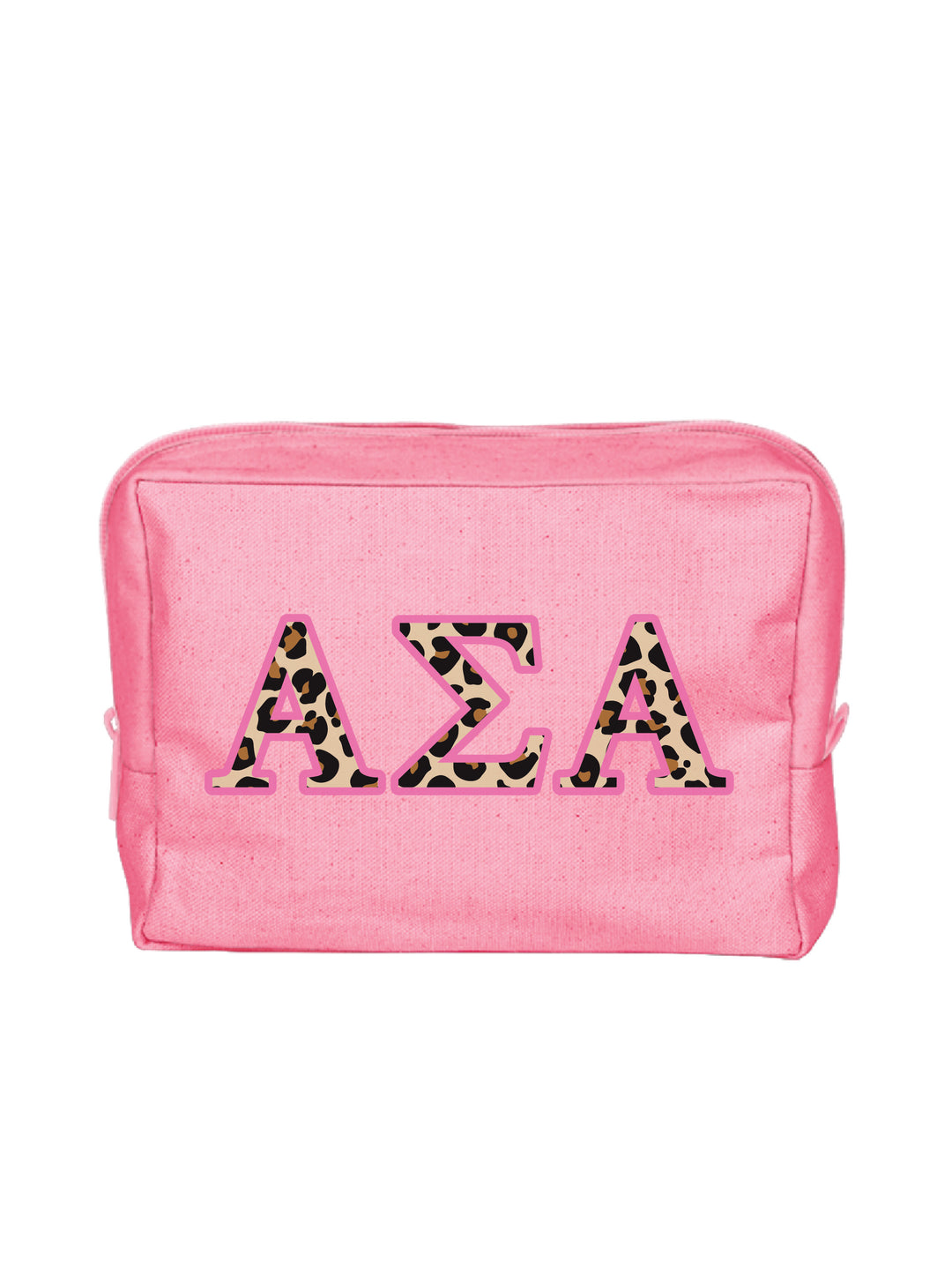 Cheetah Letters Sorority Make-Up Pouch