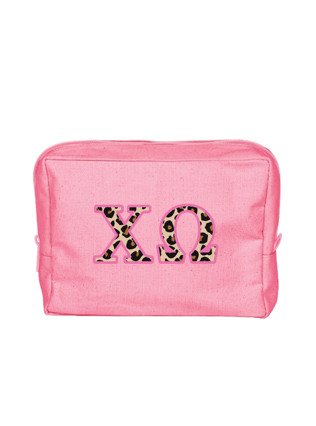 Cheetah Letters Sorority Make-Up Pouch