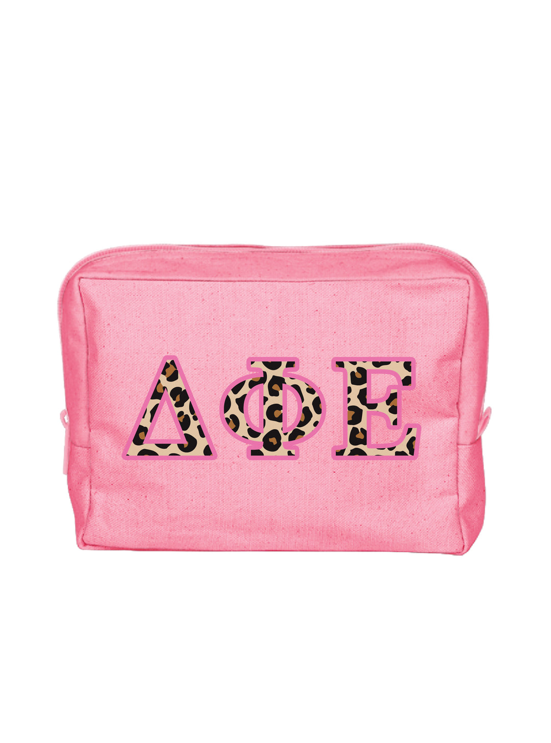 Cheetah Letters Sorority Make-Up Pouch