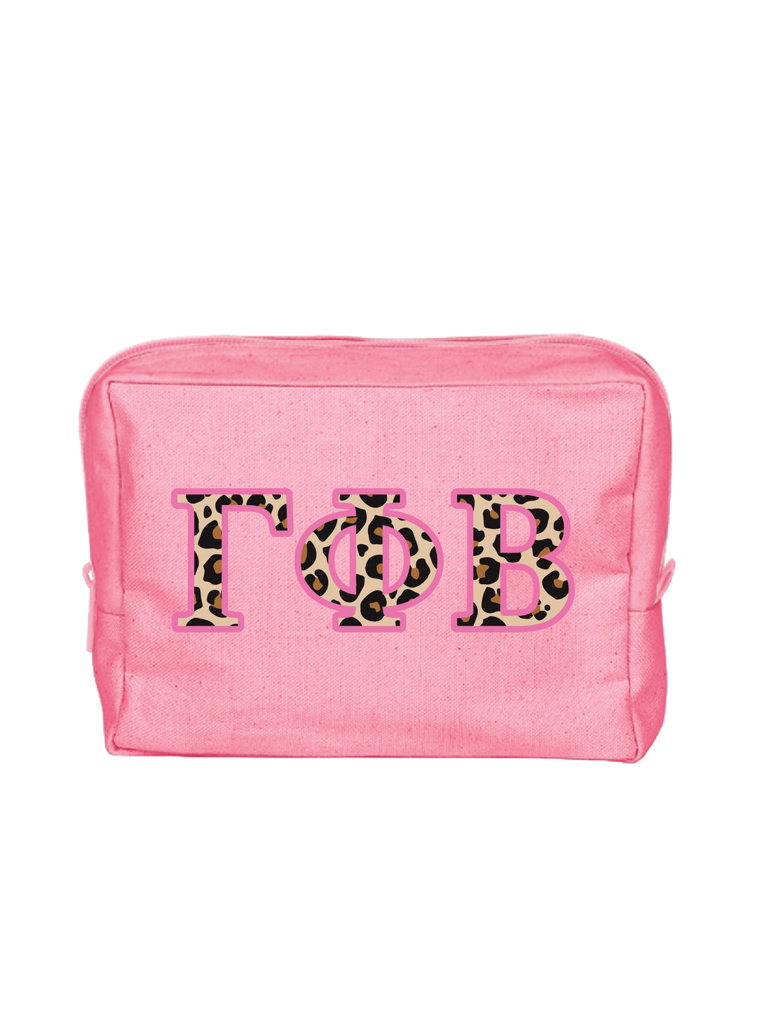 Cheetah Letters Sorority Make-Up Pouch