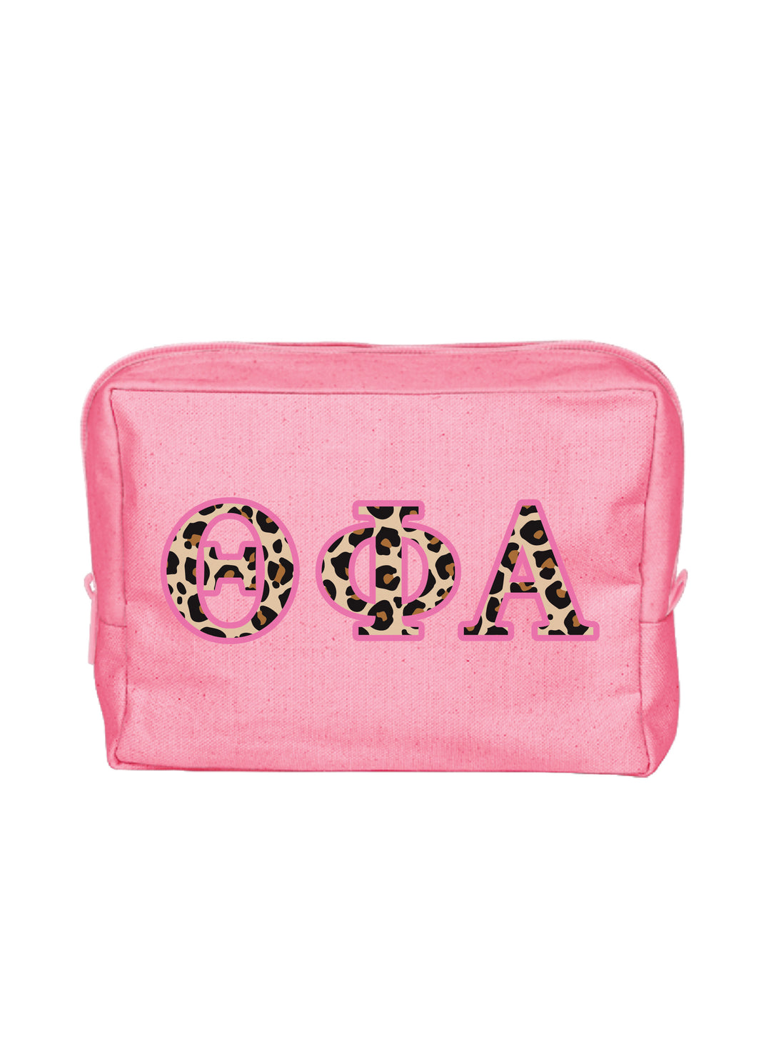 Cheetah Letters Sorority Make-Up Pouch