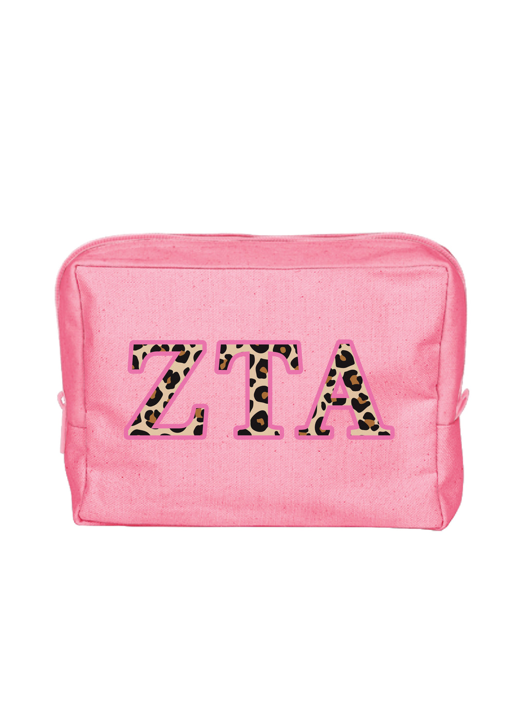 Cheetah Letters Sorority Make-Up Pouch