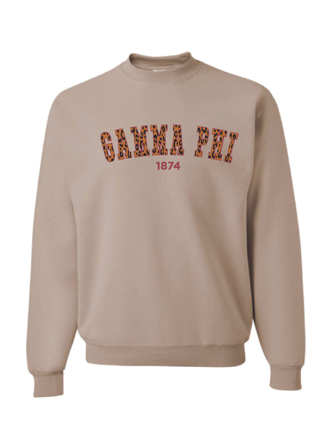 Cheetah Print Sorority Crewneck - 2XL - 3XL