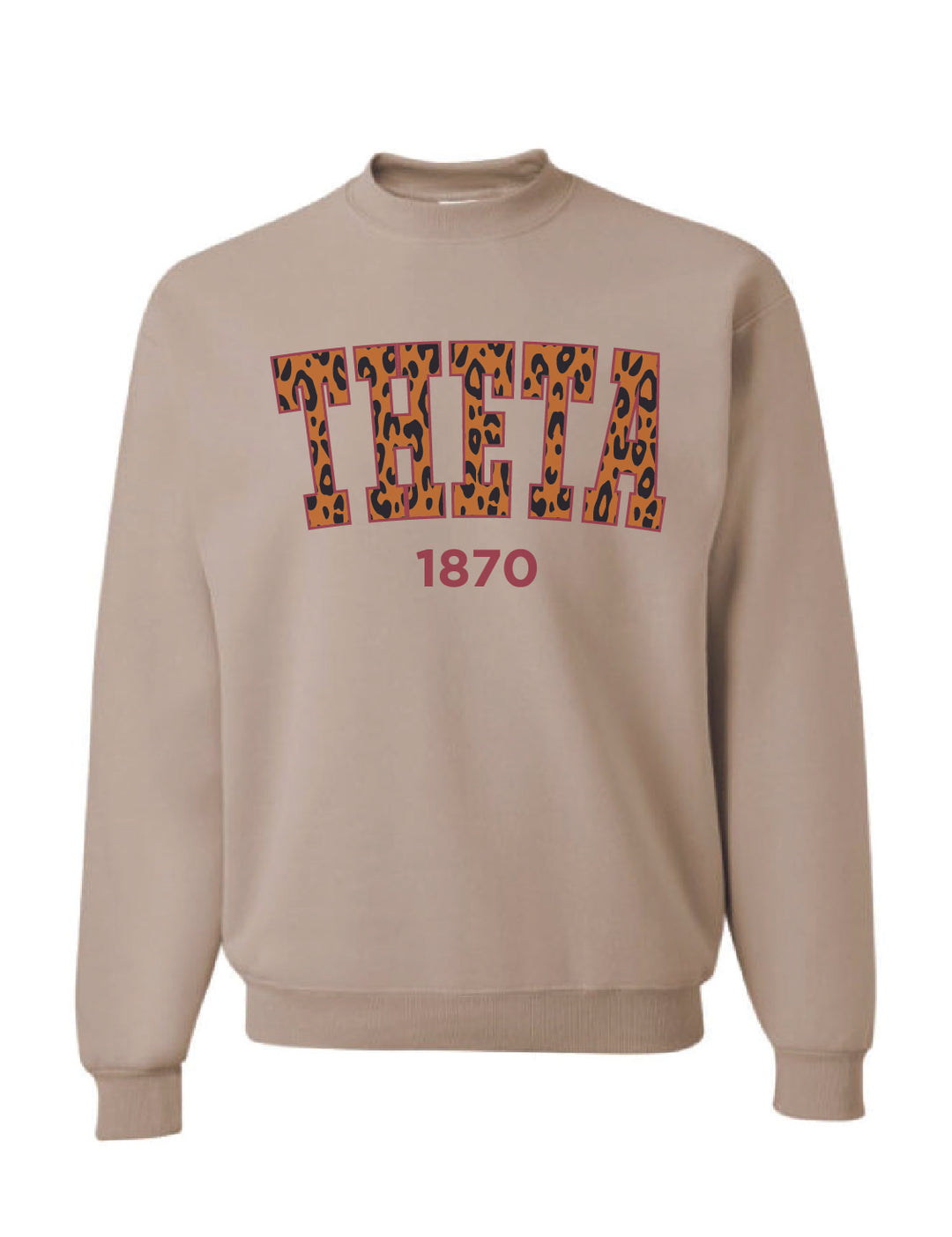 Cheetah Print Sorority Crewneck - 2XL - 3XL