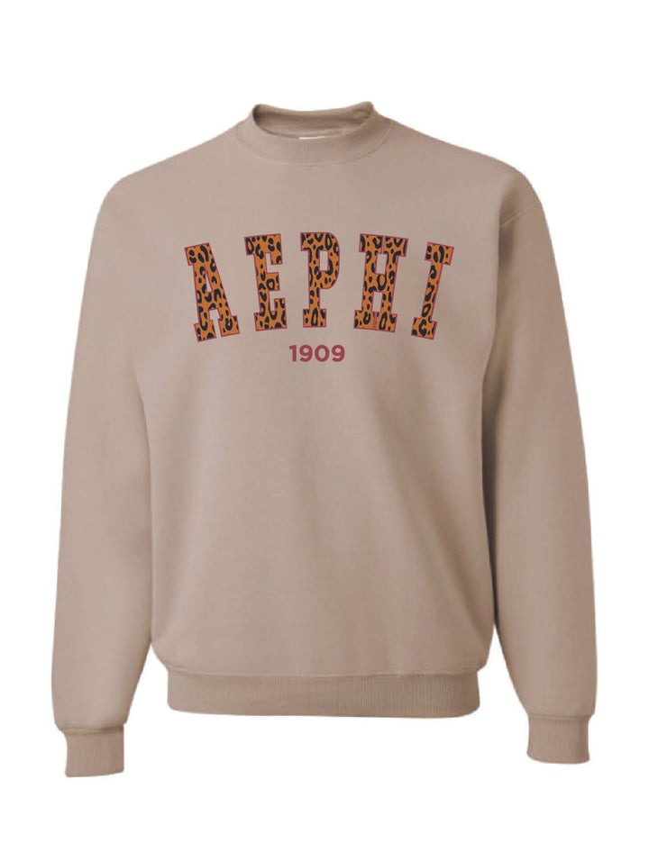 Cheetah Print Sorority Crewneck