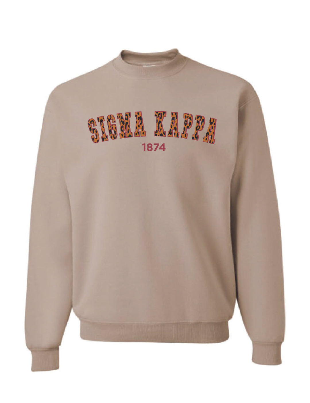 Cheetah Print Sorority Crewneck - 2XL - 3XL