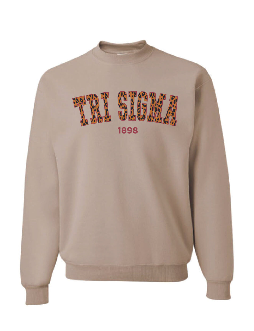 Cheetah Print Sorority Crewneck - 2XL - 3XL