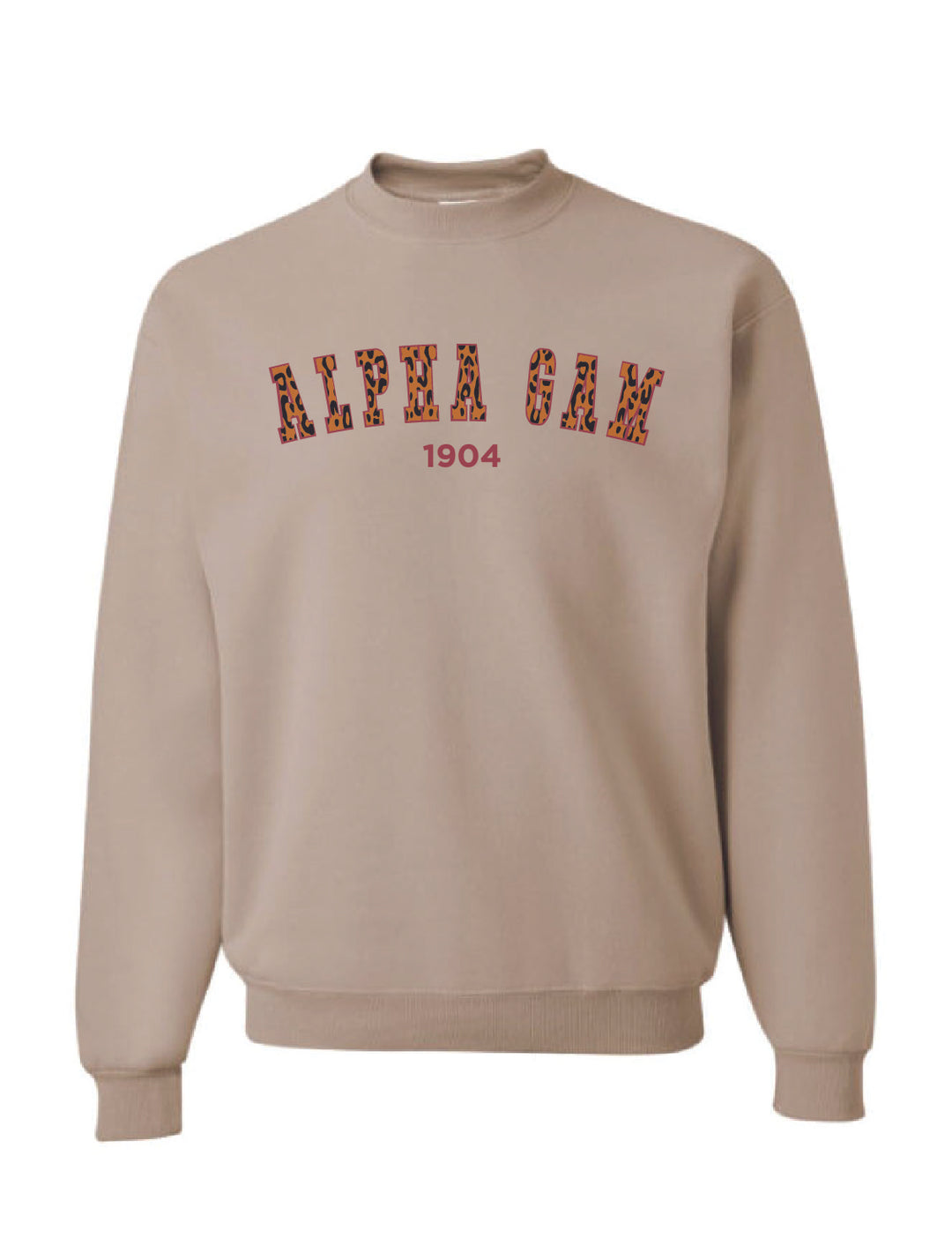 Cheetah Print Sorority Crewneck - 2XL - 3XL