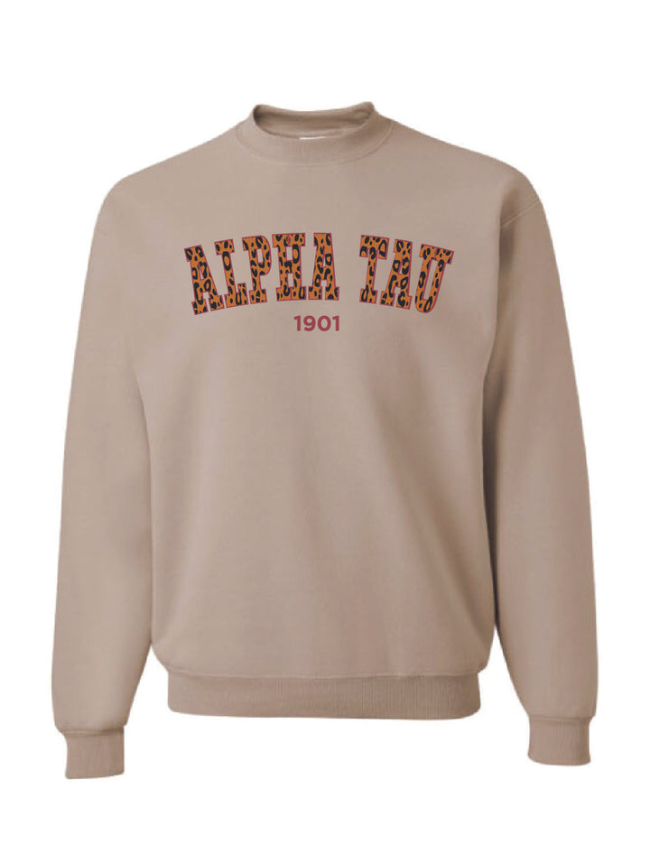 Cheetah Print Sorority Crewneck - 2XL - 3XL