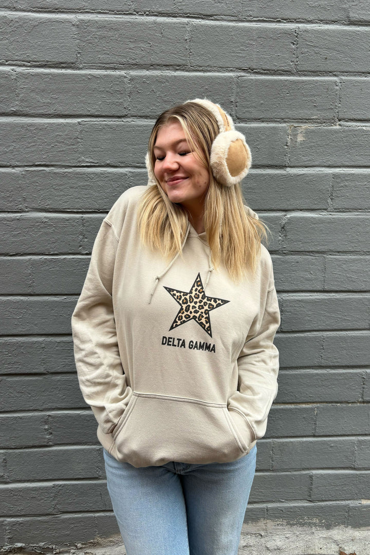 Cheetah Star Sand Sorority Hoodie