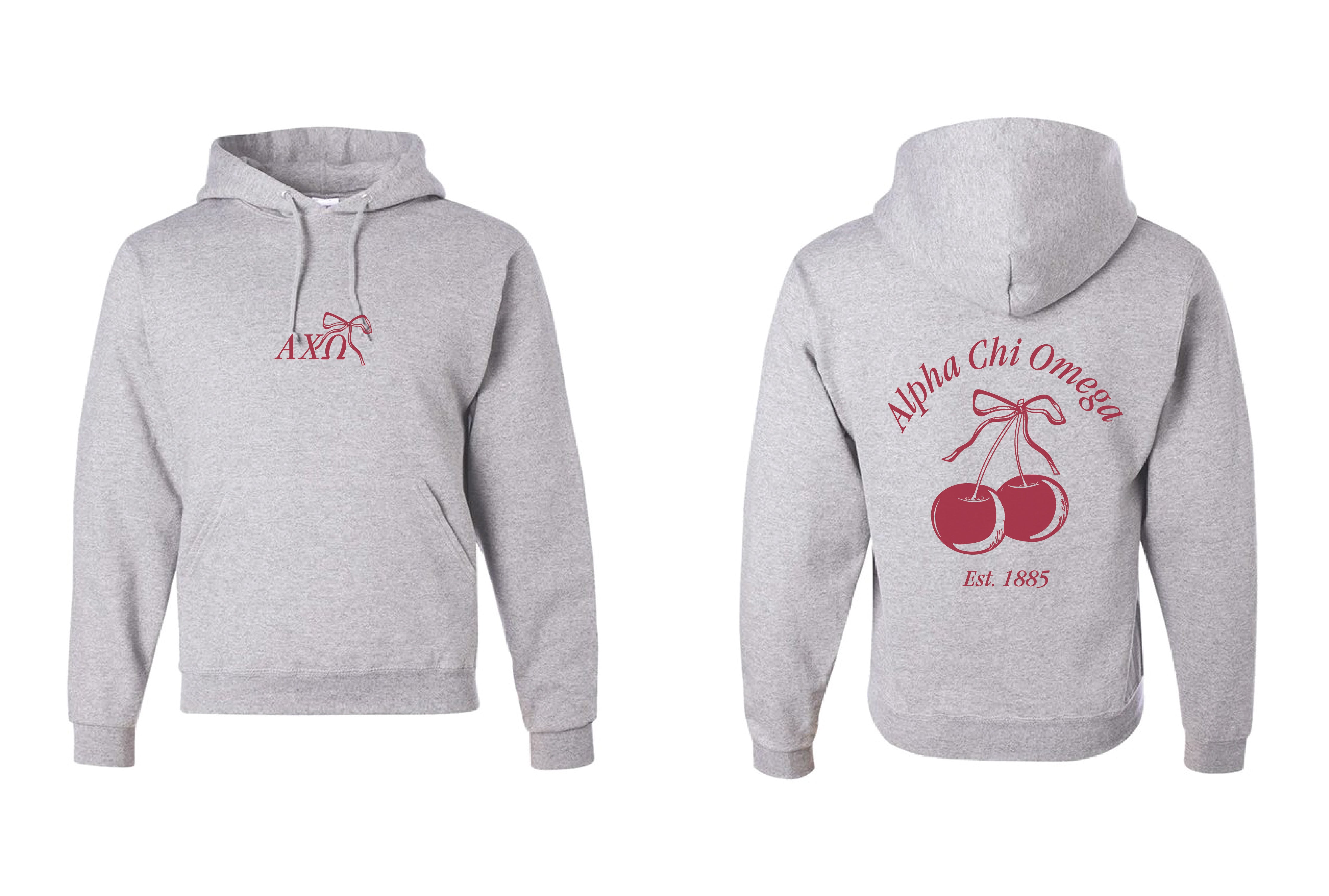 Cherry Bow Matching Set Sorority Hoodie – University Tees