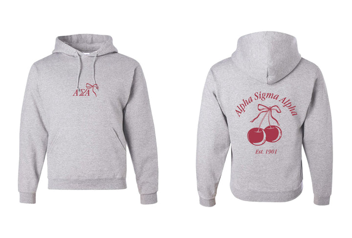 Cherry Bow Matching Set Sorority Hoodie - 2XL - 3XL