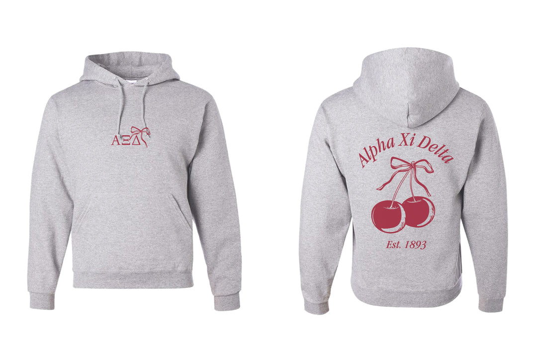 Cherry Bow Matching Set Sorority Hoodie - 2XL - 3XL