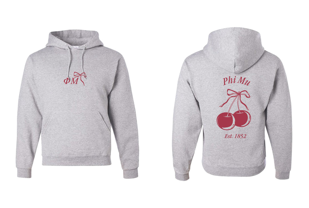 Cherry Bow Matching Set Sorority Hoodie