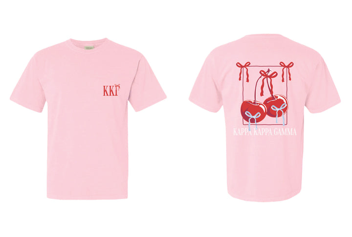 Cherry Bow Sorority Tee