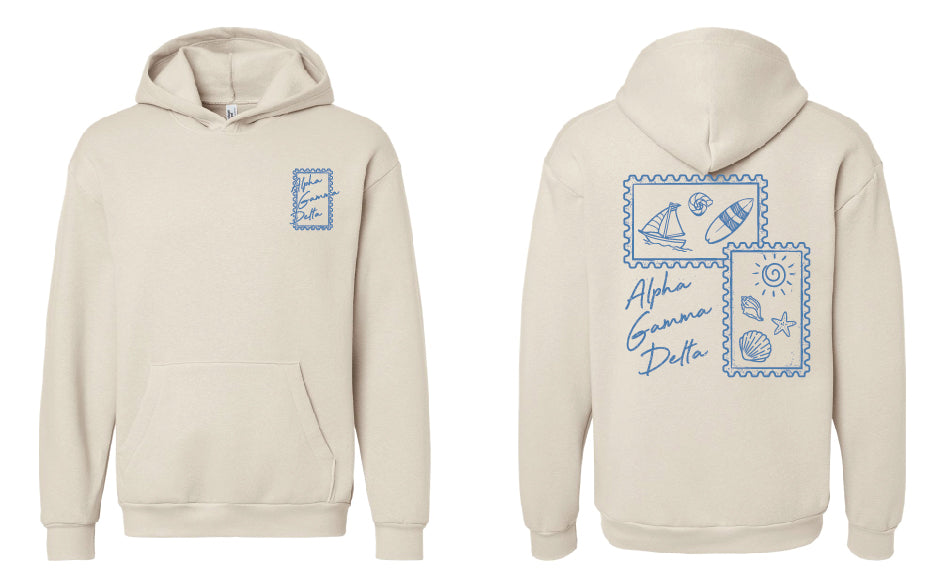 Coastal Stamp Sorority Hoodie
