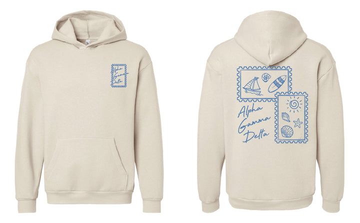 Coastal Stamp Sorority Hoodie
