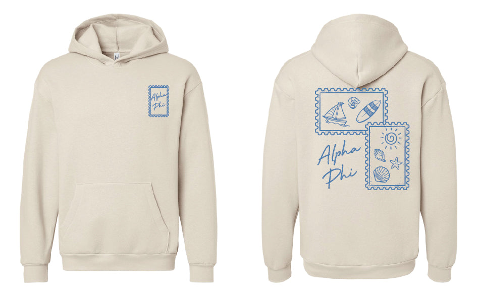 Coastal Stamp Sorority Hoodie