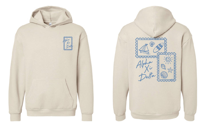 Coastal Stamp Sorority Hoodie