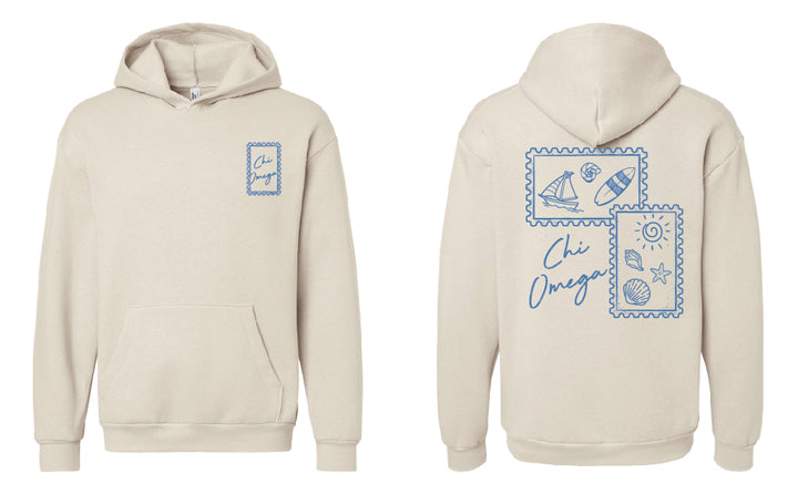 Coastal Stamp Sorority Hoodie