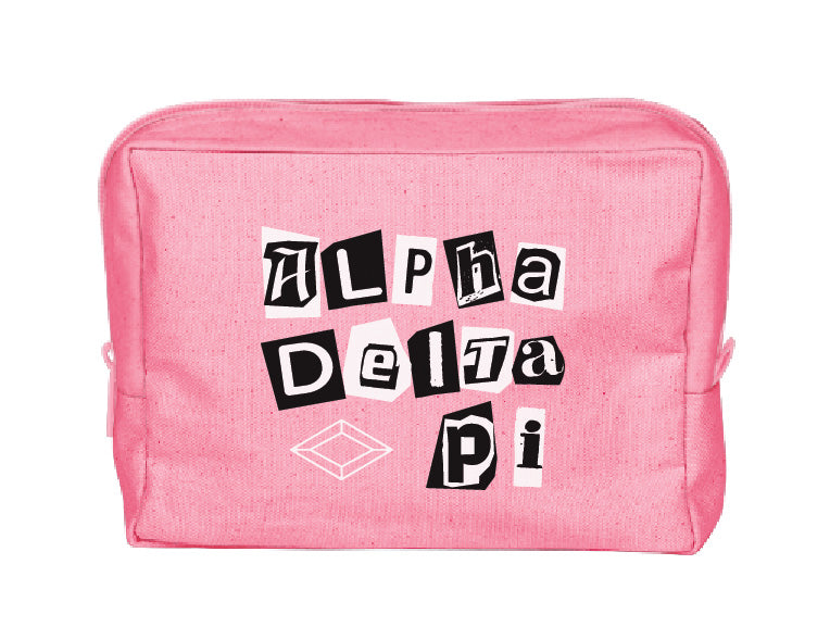 Colorblock Sorority Make-Up Pouch