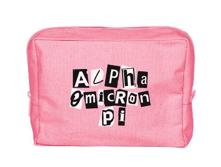 Colorblock Sorority Make-Up Pouch