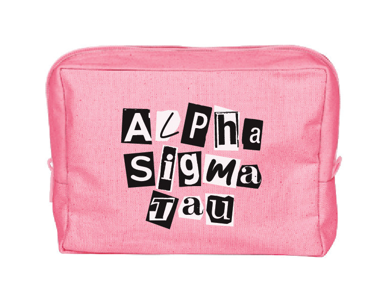 Colorblock Sorority Make-Up Pouch