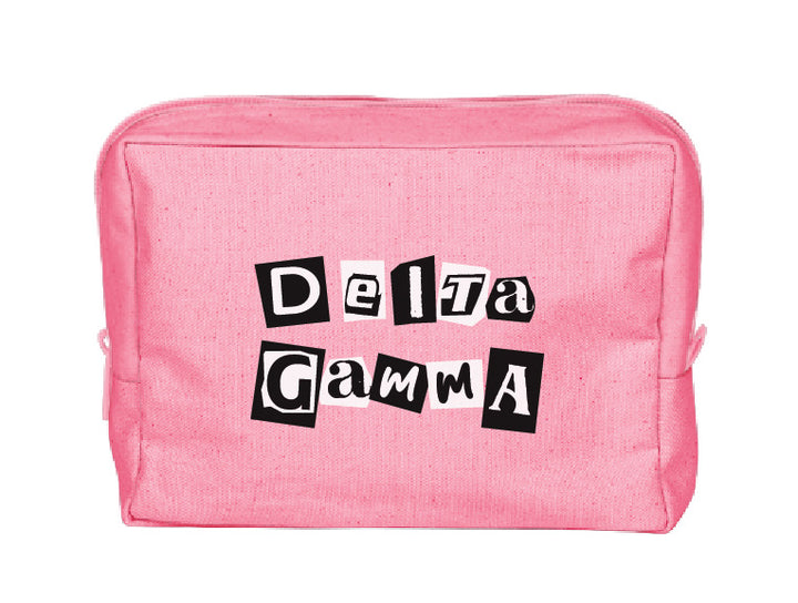 Colorblock Sorority Make-Up Pouch