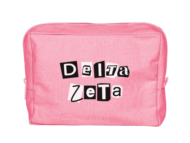 Colorblock Sorority Make-Up Pouch