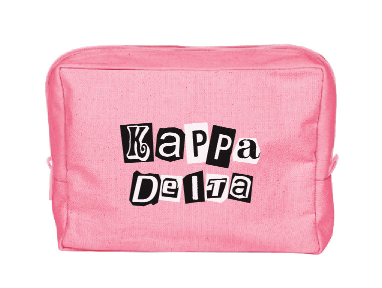 Colorblock Sorority Make-Up Pouch