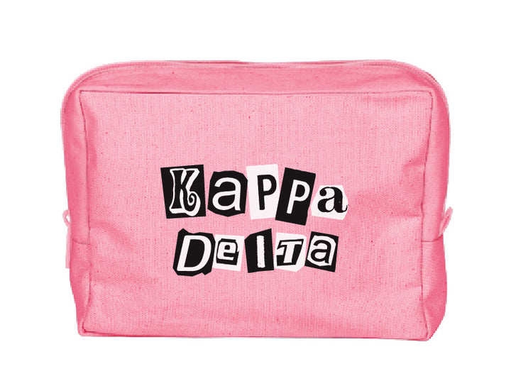 Colorblock Sorority Make-Up Pouch