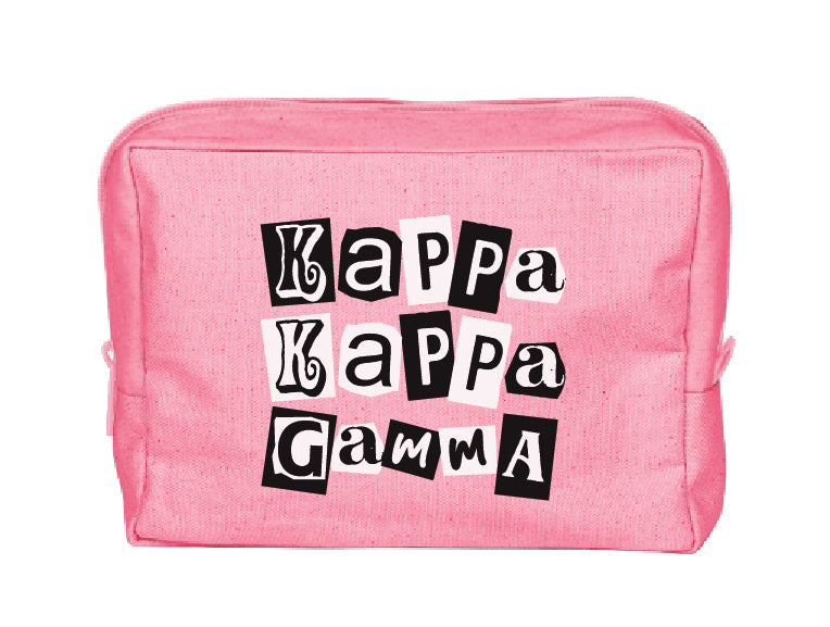 Colorblock Sorority Make-Up Pouch